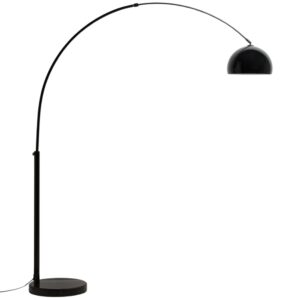 Kave Home Čern&aacute; stojac&iacute; lampa Madali 160-185 cm
