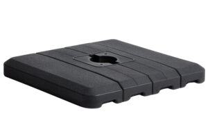 Kave Home Čern&yacute; plastov&yacute; podstavec ke slunečn&iacute;ku Alfaz 98 x 98 cm