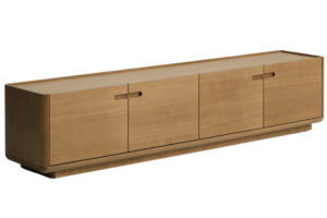 Kave Home Dubov&yacute; TV stolek Arelida 200 x 40 cm