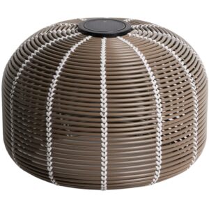 Kave Home Hněd&aacute; zahradn&iacute; sol&aacute;rn&iacute; lampa Garoina &Oslash; 50 cm