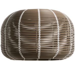 Kave Home Hněd&eacute; z&aacute;věsn&eacute; st&iacute;nidlo Garoina &Oslash; 50 cm