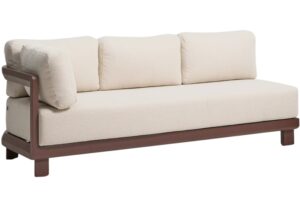 Kave Home Hnědo-b&eacute;žov&yacute; zahradn&iacute; modul Nerano 208 cm