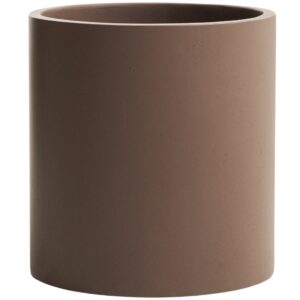 Kave Home Hněd&yacute; cementov&yacute; zahradn&iacute; květin&aacute;č Aiguablava  55 x 52 cm