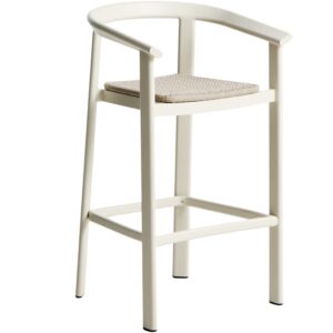 Kave Home Kr&eacute;mov&aacute; zahradn&iacute; barov&aacute; židle s v&yacute;pletem Erice 75 cm