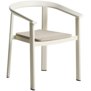 Kave Home Kr&eacute;mov&aacute; zahradn&iacute; židle s v&yacute;pletem Erice