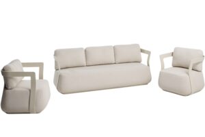 Kave Home Kr&eacute;mov&yacute; set zahradn&iacute; pohovky a křesel Tamaris