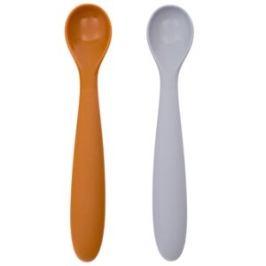 Kave Home Oranžovo-&scaron;ed&yacute; set dvou lžic Lili