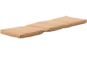 Kave Home Pruhovan&yacute; oranžovo-b&iacute;l&yacute; pol&scaron;t&aacute;ř na leh&aacute;tko Dirome 50 x 175 cm