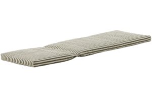 Kave Home Pruhovan&yacute; zeleno-b&iacute;l&yacute; pol&scaron;t&aacute;ř na leh&aacute;tko Dirome 50 x 175 cm