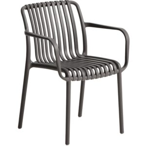 Kave Home &Scaron;ed&aacute; plastov&aacute; zahradn&iacute; židle Isabellini