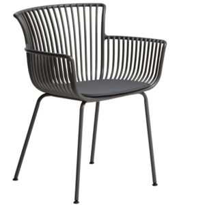 Kave Home &Scaron;ed&aacute; plastov&aacute; zahradn&iacute; židle Surpika