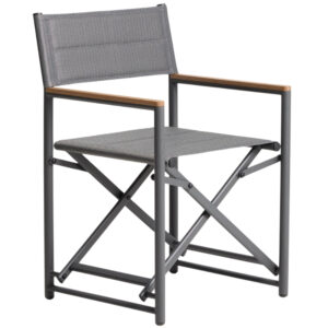 Kave Home &Scaron;ed&aacute; skl&aacute;dac&iacute; zahradn&iacute; židle Tisno