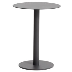 Kave Home &Scaron;ed&yacute; hlin&iacute;kov&yacute; zahradn&iacute; stolek Asinara ⌀ 40 cm