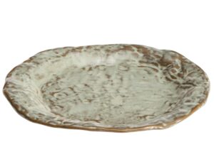 Kave Home &Scaron;ed&yacute; keramick&yacute; dezertn&iacute; tal&iacute;ř Alenia 21