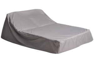 Kave Home &Scaron;ed&yacute; ochrann&yacute; obal na zahradn&iacute; dvojleh&aacute;tko Iria  170 x 225 cm