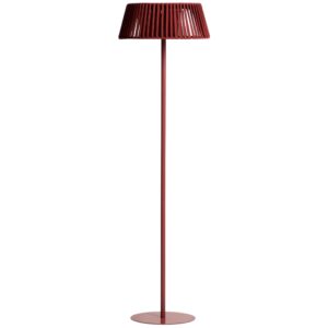 Kave Home Terakotově červen&aacute; sol&aacute;rn&iacute; LED lampa Aldet 160 cm
