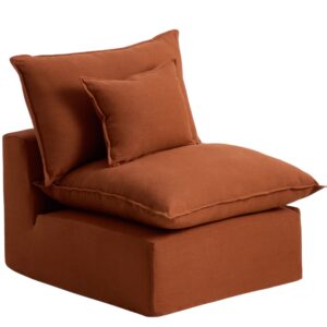 Kave Home Terakotov&eacute; křeslo Anarela 90 cm s odn&iacute;mateln&yacute;m potahem