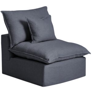 Kave Home Tmavě &scaron;ed&eacute; křeslo Anarela 90 cm s odn&iacute;mateln&yacute;m potahem