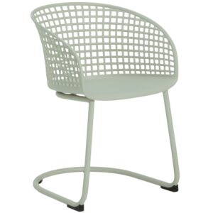 Kave Home Zelen&aacute; plastov&aacute; zahradn&iacute; židle Tenaro
