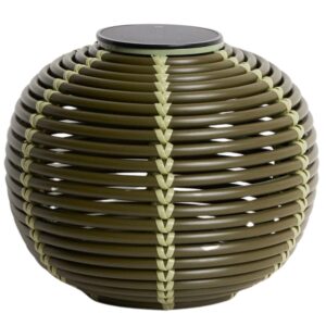 Kave Home Zelen&aacute; zahradn&iacute; sol&aacute;rn&iacute; lampa Garoina &Oslash; 28 cm