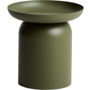 Kave Home Zelen&yacute; kovov&yacute; zahradn&iacute; stolek Arcola &Oslash; 45 cm