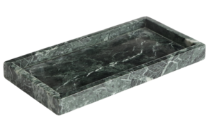 Kave Home Zelen&yacute; mramorov&yacute; t&aacute;c Serela 35 x 18 cm