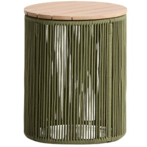 Kave Home Zelen&yacute; zahradn&iacute; stolek Dandara 40 cm