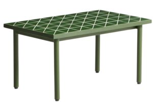 Kave Home Zelen&yacute; zahradn&iacute; stolek Maurina 81 x 51 cm