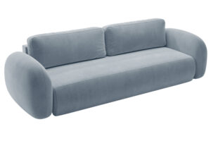 Maison Heritage Modro&scaron;ed&aacute; sametov&aacute; rozkl&aacute;dac&iacute; pohovka Kora 262 cm