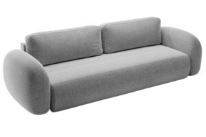 Maison Heritage Světle &scaron;ed&aacute; rozkl&aacute;dac&iacute; pohovka Kora 262 cm