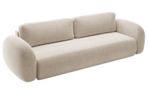 Maison Heritage Tmavě b&eacute;žov&aacute; rozkl&aacute;dac&iacute; pohovka Kora 262 cm