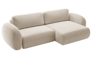 Maison Heritage Tmavě b&eacute;žov&aacute; rozkl&aacute;dac&iacute; pohovka Kora 262 cm