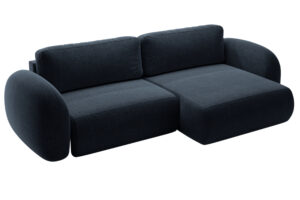 Maison Heritage Tmavě modr&aacute; rozkl&aacute;dac&iacute; pohovka Kora 262 cm