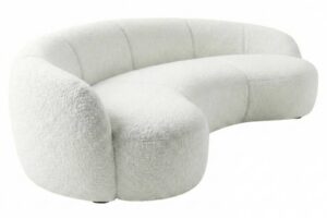 Mesonica B&iacute;l&aacute; trojm&iacute;stn&aacute; pohovka Galet 260 cm