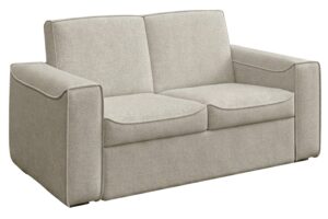 Mesonica Světle b&eacute;žov&aacute; rozkl&aacute;dac&iacute; pohovka Muno 152 cm