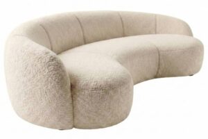 Mesonica Světle b&eacute;žov&aacute; trojm&iacute;stn&aacute; pohovka Galet 260 cm