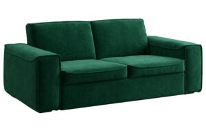 Mesonica Zelen&aacute; sametov&aacute; rozkl&aacute;dac&iacute; pohovka Munro 205 cm