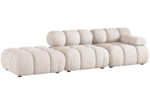 Micadoni B&eacute;žov&aacute; čtyřm&iacute;stn&aacute; pohovka Bellis II. 282 cm