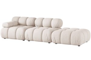 Micadoni B&eacute;žov&aacute; čtyřm&iacute;stn&aacute; pohovka Bellis II. 282 cm