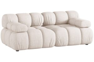 Micadoni B&eacute;žov&aacute; dvoum&iacute;stn&aacute; pohovka Bellis II. 188 cm