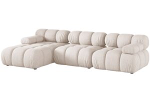 Micadoni B&eacute;žov&aacute; rohov&aacute; pohovka Bellis II. 282 cm