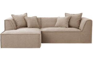 Micadoni B&eacute;žov&aacute; rohov&aacute; pohovka Milton 270 cm