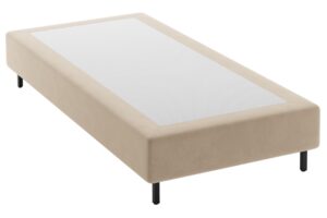 Micadoni B&eacute;žov&aacute; sametov&aacute; jednolůžkov&aacute; postel Whale 90 x 200 cm