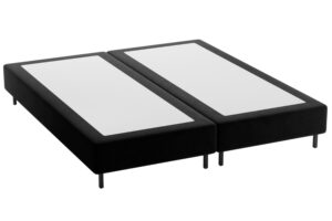 Micadoni Čern&aacute; sametov&aacute; dvoulůžkov&aacute; postel Whale 160 x 200 cm