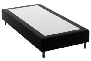 Micadoni Čern&aacute; sametov&aacute; jednolůžkov&aacute; postel Whale 90 x 200 cm