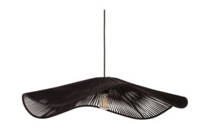 Micadoni Čern&eacute; z&aacute;věsn&eacute; světlo Palmier 58 cm