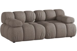 Micadoni Hněd&aacute; dvoum&iacute;stn&aacute; pohovka Bellis II. 188 cm