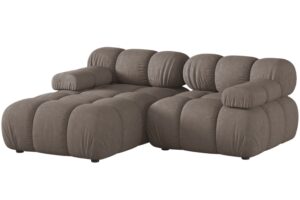 Micadoni Hněd&aacute; rohov&aacute; pohovka Bellis II. 188 cm