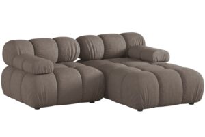 Micadoni Hněd&aacute; rohov&aacute; pohovka Bellis II. 188 cm