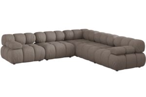 Micadoni Hněd&aacute; rohov&aacute; pohovka Bellis II. 282 cm